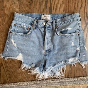 Agolde Parker Shorts in shade Swampmeet